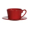 Côté Table Tasse Et Sous Tasse En Faïence Rouge – Constance Officielle 10