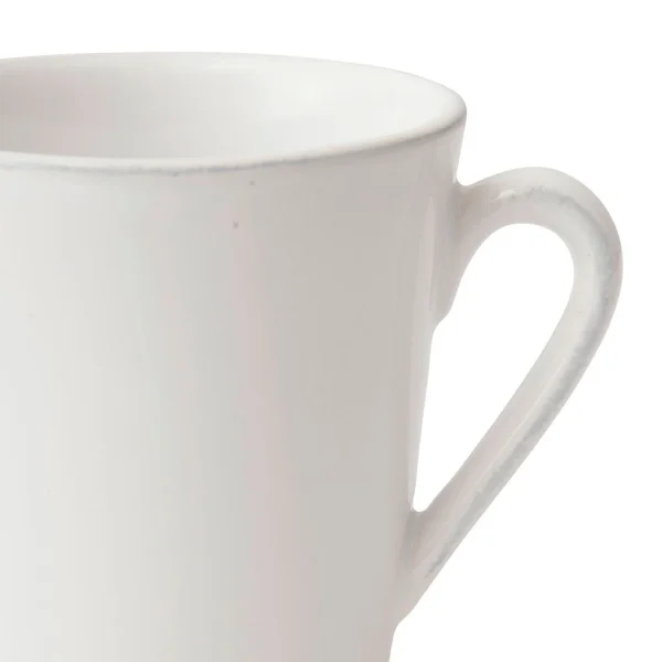 Livraison rapide Côté Table Mug Americain En Faïence Blanc 4