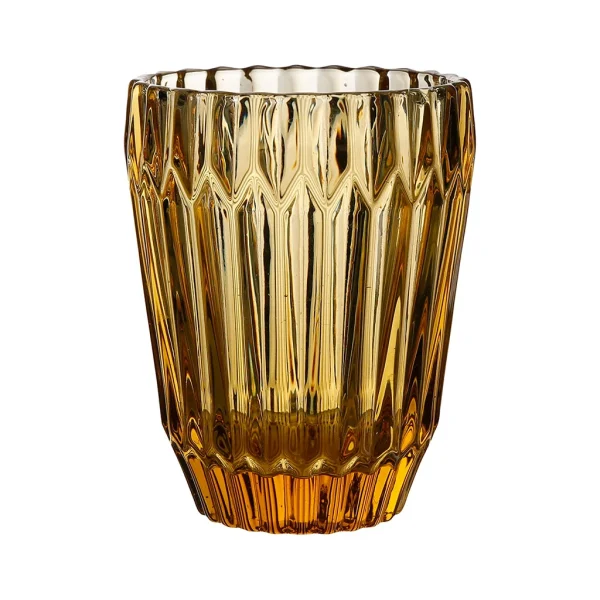 grande popularité Côté Table Gobelet Fleuria Jaune En Verre 1