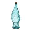 Côté Table Bouteille Poisson Turquoise 1.1l En Verre Recyclé haute qualité 8