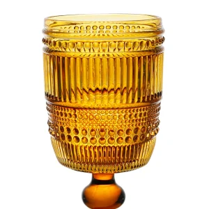 Côté Table Verre à Pied En Verre Ambre 30cl – Strie soldes ligne 10