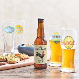 en vente Table Passion Coffret De 4 Chopes De Biere 50cl En Verre Transparent 6