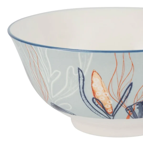 Jardin D’Ulysse Bol En Porcelaine Bleu 65cl – Aqua magasin pour 3