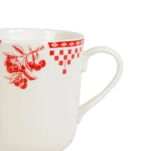 en ligne officielle Comptoir De Famille Tasse Haute En Faïence Damier Rouge – Campagne 6