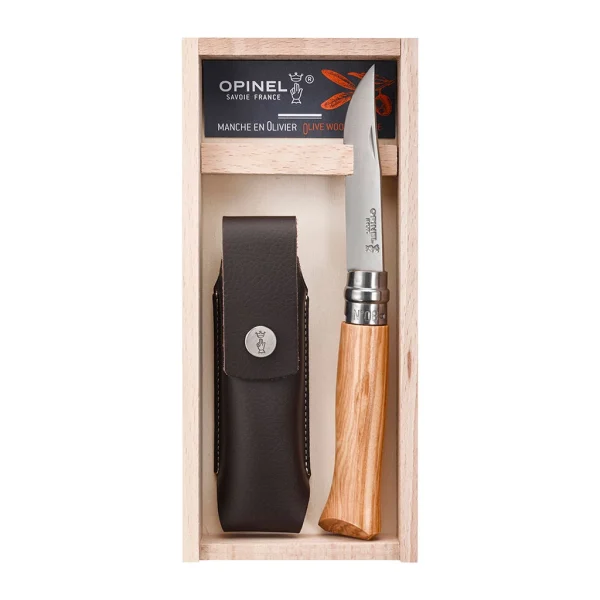 en vente Couteau Plumier N°08 Inox Olivier Et Etui Naturel – Opinel 1