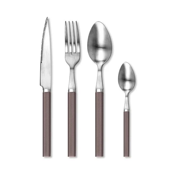 TARRERIAS BONJEAN Ménagère 24 Pièces En Inox Et Manche Bois De Rose – Cottage soldes luxe 1