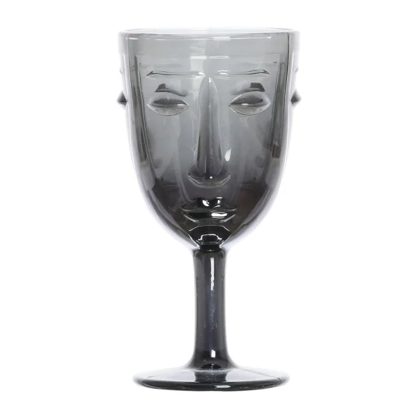 Opjet Verre à Pied Visage Noir site pas cher 5