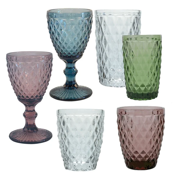 marque pas cher Sibo Homeconcept Verre A Pied Diamond 34cl Poudre 3