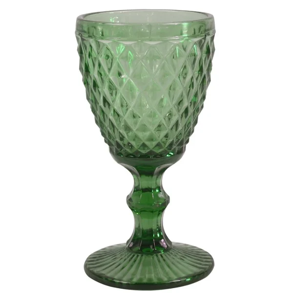 magasin Sibo Homeconcept Verre A Pied Diamond 34cl Vert 1