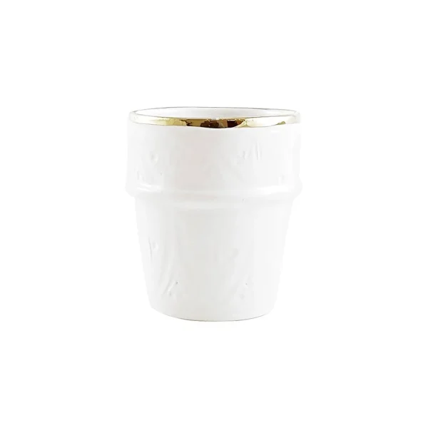 Chabi Chic Tasse Blanche, Liseré Doré D7.5xh7cm – Beldi Empreinte boutique en france 1