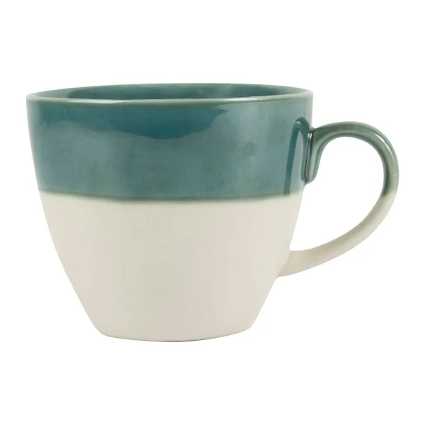 SEMA DESIGN Tasse En Grès émeraude Et Blanc – Crakel pas cher en vente 1