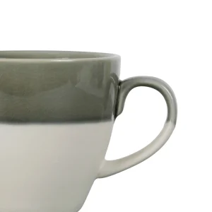 SEMA DESIGN Tasse En Grès Vert De Gris Et Blanc – Crakel Vente 6