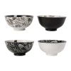 en ligne SEMA DESIGN Lot De 4 Bols En Porcelaine Noir Et Blanc 30cl – Bronze 10