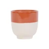 SEMA DESIGN Gobelet En Grès Terracotta Et Blanc – Crakel magasin 11