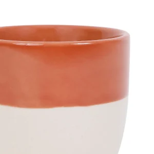 SEMA DESIGN Gobelet En Grès Terracotta Et Blanc – Crakel magasin 6