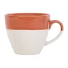 magasins pas chers SEMA DESIGN Tasse En Grès Terracotta Et Blanc – Crakel 13