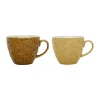 SEMA DESIGN Lot De 2 Tasses En Grès Brun Et Beige – Green Wash exclusivement disponibles 13