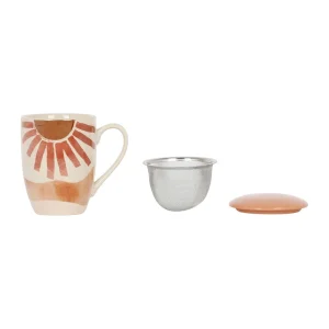 SEMA DESIGN Tisanière Avec Filtre Terracotta 37.5cl En Porcelaine – Sweet Leaves france en ligne 7