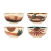 dernière tendance SEMA DESIGN Bols X4 Terracotta Et Vert 30cl En Porcelaine – Sweet Leaves 13